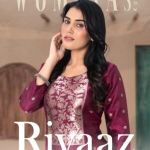 womaya rivaaz series A to D heavy jacquard story readymade stylish combo suit in wholesale surat