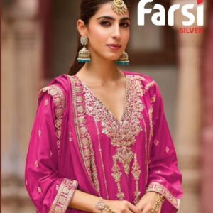 your choice farsi silver series 1001 to 1004 chinon readymade unique pakistani suit in wholesale surat