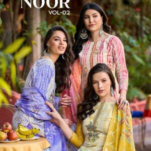 zulfat noor vol 2 series 655001-655008 Pure Cotton wholesale suit