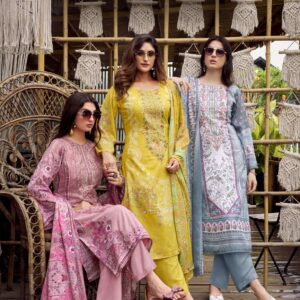 zulfat sana safina series 675001 to 675008  cotton pakistani daily wear salwar kameez in wholesale surat
