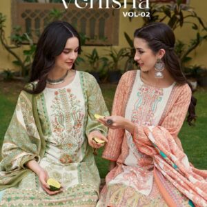 zulfat venisha vol 2 series 665001-665008 Pure Cotton wholesale suit