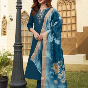 anju fab aj 1721 readymade party wear modal silk combo suit in wholesale surat