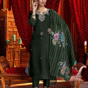 anju fab b 2730 mul chanderi combo set readymade anarkali salwar kameez in wholesale surat