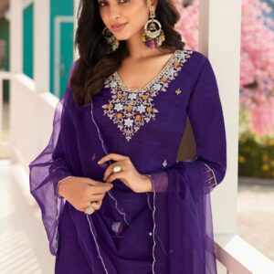 anju fab b 2745 readymade dola silk exclusive combo suit in wholesale surat