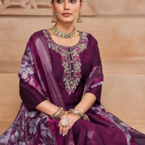 anju fab rl 9010 roman silk stylish readymade combo suit in wholesale surat
