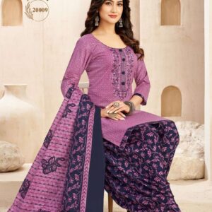 Balaji Raspberry Vol-20 series 20001 to 20012 Pure Cotton Printed With Embroidery salwar kameez in wholesale surat