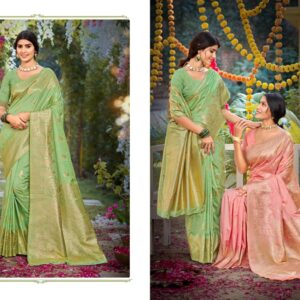 Bunawat Silk Niketan series 1001 to 1006 Party Wear Designer Silk Sarees in wholesale surat