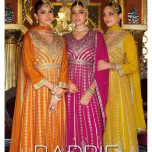 eba lifestyle barbie vol 5 series 1926 to 1929 readymade exclusive designer chinon plazzo suit in wholesale surat