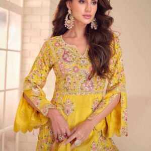 Gulkayra designer Mariya series 7537 To 7539 real simar Designer Sharara suit in wholesale surat