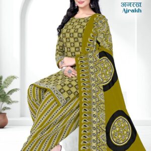 Js Priya ajrakh Vol-3 series 3001 to 3010 Pure Heavy Cotton Print salwar kameez in wholesale surat