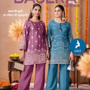 kaya basera series 01 to 06 chinon readymade classic co-ord set in wholesale surat