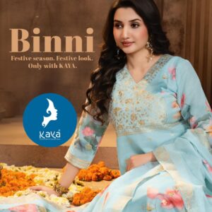 kaya binni series 01 to 06 pretty look readymade chanderi jacquard big size suit in wholesale surat