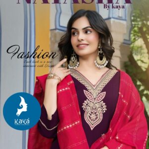 kaya natasha series 01 to 06 roman silk readymade stylish suit in wholesale surat
