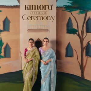 kimora ceremony series 5501 to 5511 fancy sequence work occasion wear saree in wholesale surat