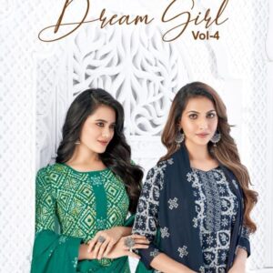 mayur creation dream girl vol 4 series 4001 to 4010 readymade cotton pretty plus size suit in wholesale surat