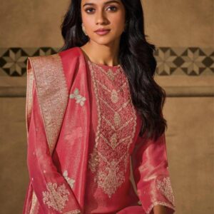 omtex launch sienna series 8591A to 8591C silk tissue pretty look suit in wholesale surat