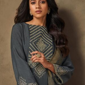 omtex soorat series 8521A to 8521B rubina silk embroidery work stylish salwar kameez in wholesale surat