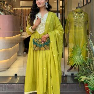 pr swara series 1001 to 1004 mull chanderi readymade stylish suit in wholesale surat