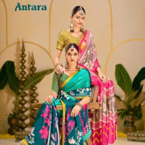 sanskar tex print antara series 31001 to 31008 hit design etheriyan silk sarees in wholesale surat