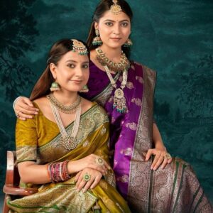 Saroj Omkar satin saroski vol.1 series 1001 to 1005 satin silk saree in wholesale surat