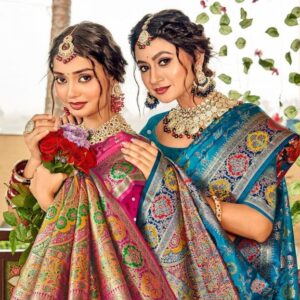 Saroj Tathastu satin silk vol.1 series 1001 to 1006 satin silk saree in wholesale surat