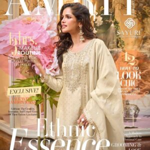 Sayuri Amrit series 5857 To 5860 pure viscose simar jacquard silk Designer Sharara Suit in wholesale surat