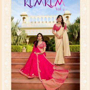 shisha launch kum kum vol 4 series 6099 to 6129 amazing viscose crape saree in wholesale surat