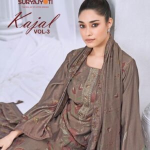 suryajyoti kajal vol 3 series 3001 to 3006 pretty look modal discharge print salwafr kameez in wholesale surat