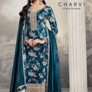 vinay kuleesh charvi series 74401 to 74405 velvet attractive winter salwar kameez in wholesale surat