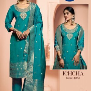 vitara fashion ichcha series 1350A to 1350B muslin weaving unique readymade combo sit in wholesale surat