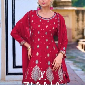 ziana 15051 series 15051A to 15051D designer embroidery readymade combo suit in wholesale surat