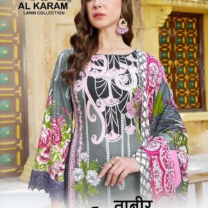 Alkaram tabeer vol-1 series 1001-1006 viscose rayon wholesale suit