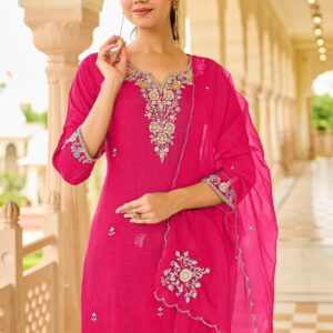 anju fab b series 2779-2780 dola silk fashionable readymade combo suits in wholesale surat