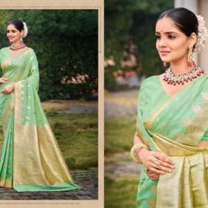 Bunawat Anuprabha Silk series 1001 to 1006 Party Wear New Designer Silk Sarees in wholesale surat