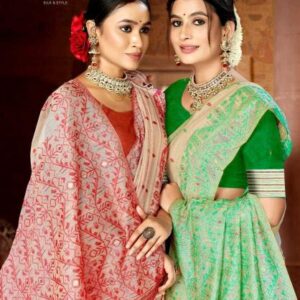 bunawat rajyog series 1001-1006 cotton wholesale saree in surat