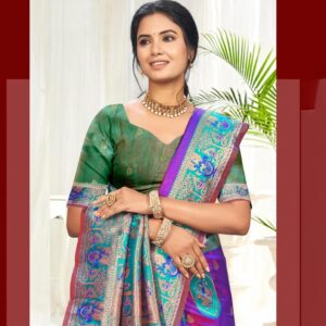 Bunawat Sursangam-06 series 1001 to 1006 Sangam Prints Silk Woven Work Traditional Saree in wholesale surat