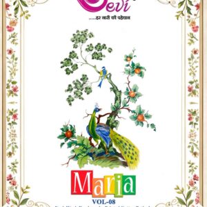 Devi Maria Vol-8 series 8001 to 8012 Heavy Indo Cotton Printed With Embroidery Readymade With Lining suit in wholesale surat