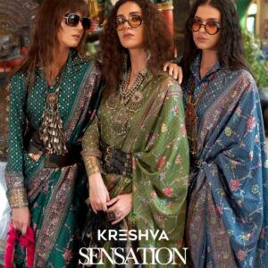 kreshva sensation series 4197-4202 silk sarees in wholesale surat