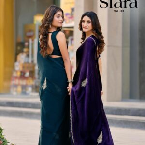 lt fashion siara vol 3 series 301 to 306 amazing satin chiffon saree in wholesale surat
