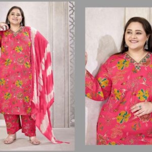 MOKSH PLUS SIZE GLORY VOL-2 series 8668 to 8671 rayon fabric salwar kameez in wholesale surat