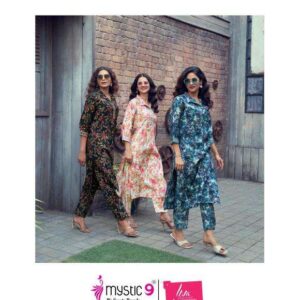 mystic9 siya vol 1 series 1001-1010 roman silk wholesale kurti