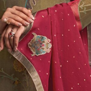 omtex varnika series 7811A to 7811D ushi silk jacquard suit in wholesale surat