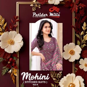 Patidar Mohini Vol-4 series 4001 to 4010 Pure Cotton Printed Kurti Pant With Dupatta