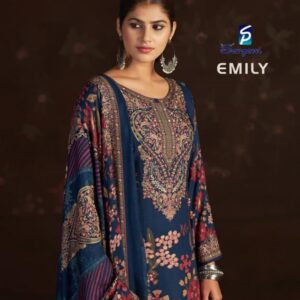 sargam prints emily series 2737A to 2737D attractive viscose pashmina winter salwar kameez in wholesale surat