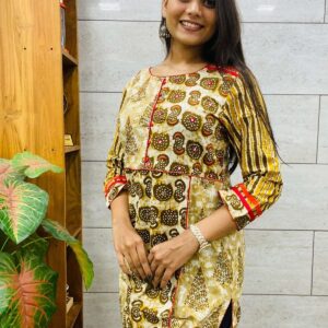 glam nx 1006 Heavy Rayon with Embroidery Work Trending kurti