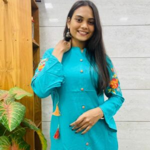 glam nx 1003 Heavy Rayon with Embroidery Work Wholesale Kurtis in Surat