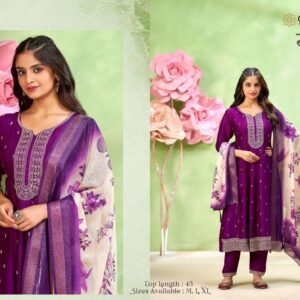aanchi gurmaya moh 1-2 vichitra silk readymade stylish combo suit in wholesale surat