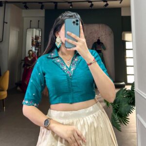 anaya nnk1131 tussar silk readymade occasion wear chaniya choli