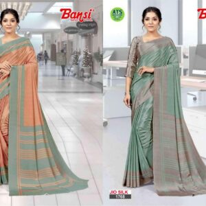 bansi jio silk series 1734 to 1777 turkey fancy uniform saree in wholesale surat