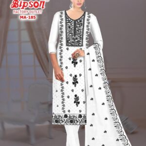 bipson prints 185 fox georgette modern pakistani suit in wholesale surat